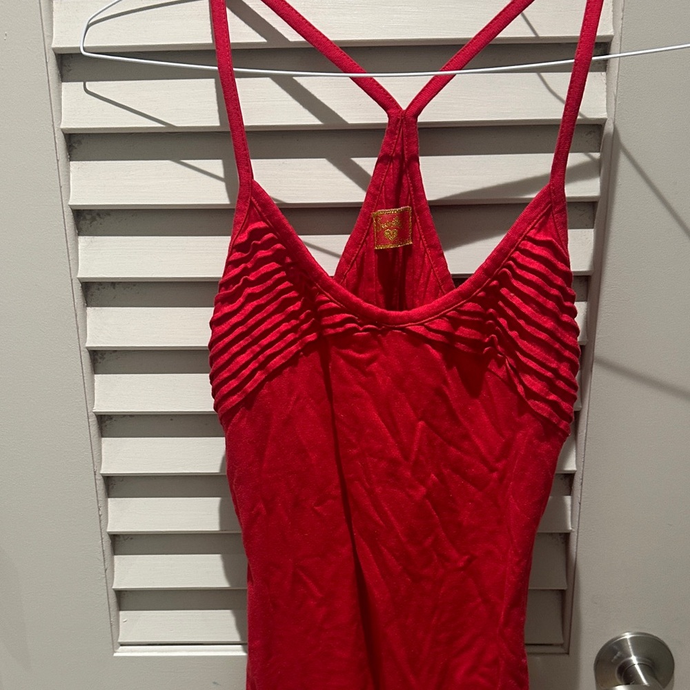 Vintage sweeties Red Strappy Top